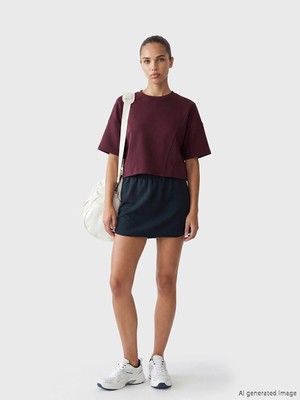 LC Waikiki Lacivert Beli Lastikli Mini Şort Etek