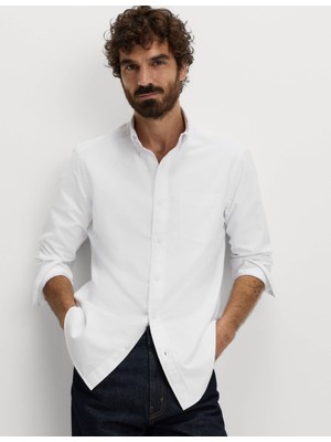 Marks & Spencer Ultimate Saf Pamuklu Oxford Gömlek