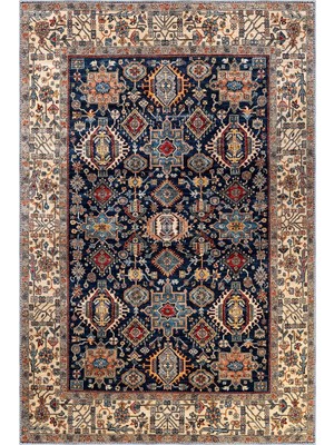 Aren Halı Nehe Çerçeveli Multi Polyester ve Pamuklu Kaydırmaz Tabanlı Yıkanabilir Dijital Baskı Halısı