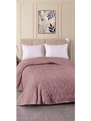 ZBY Home Embos Çift Kişilik Battaniye - Mürdüm