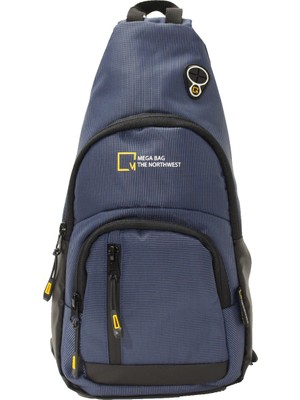 Mega Bag M 1007  Göğüs Çapraz Çanta Suya Dayanıklı Lacivert Ergonomik Tasarım