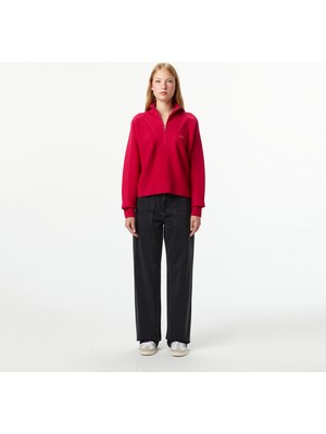 Lacoste Kadın Stragiht Fit Koyu Gri Pantolon