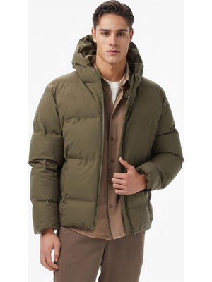 Nautica Erkek Yeşil Regular Fit Mont