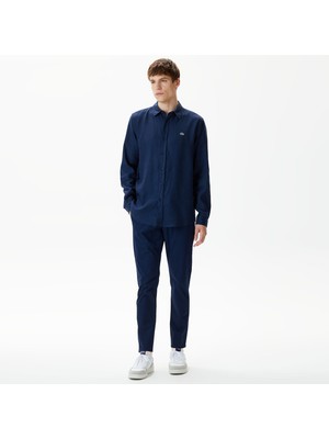 Lacoste Erkek Tapered Fit Chino Lacivert Pantolon