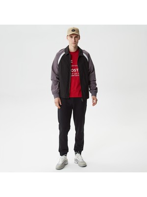 Lacoste Erkek Gömlek Yaka Renk Bloklu Siyah Mont