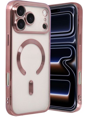 Mudanis Apple Iphone 17 Pro Kross Magneticsafe Kapak - Rose