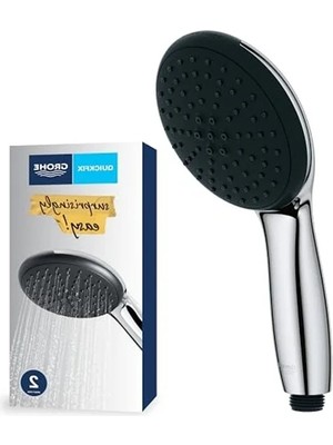 Fadem Store 110 mm Yuvarlak Duş Başlığı, 2 Akışlı, Krom Kaplama, Kireç Önleyici Sistem
