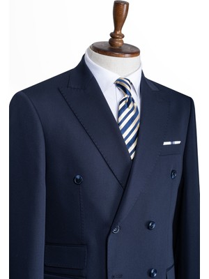 İlayda Emir Luxury, Slimfit, Kruvaze, Kırlangıç Yaka, Erkek Takım Elbise