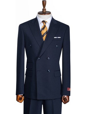 İlayda Emir Luxury, Slimfit, Kruvaze, Kırlangıç Yaka, Erkek Takım Elbise