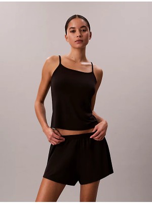 Calvin Klein Kadın Normal Kesim Askılı Sırt Detaylı Siyah Pijama Üstü LV00QS7613-UB1