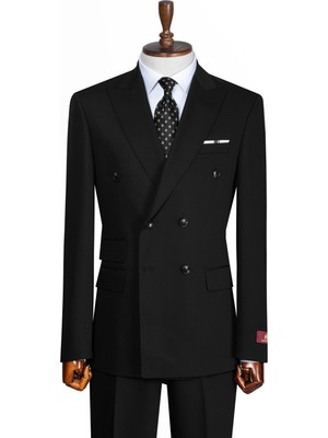 İlayda Emir Luxury, Slimfit, Kruvaze, Kırlangıç Yaka, Erkek Takım Elbise