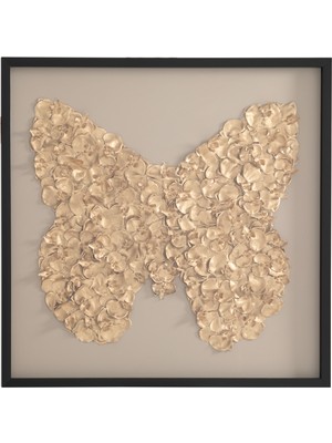 Mudo Home GOLDEN BUTTERFLY CAM TABLO 100X100CM