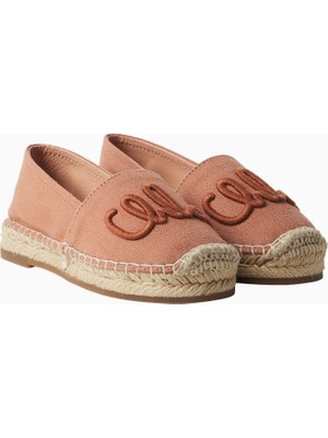 Chloe Chloé Kids Logolu Pembe Kız Çocuk Espadril Ayakkabı