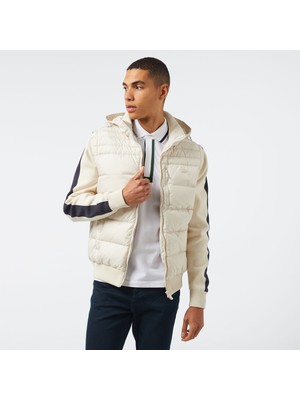 Lacoste Erkek Kapüşonlu Krem Mont