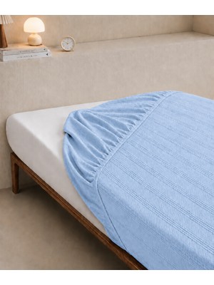 Pera Deluxe Lastikli Çarşaf Jakarlı Nefes Alan Yumuşak Kumaş Kaymaz Tam Kenar Lastikli Tek Kişilik ve Çift Kişilik Yatak Örtüsü Çarşaf