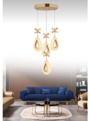 Akgül Lalin Gold 4lü Avize