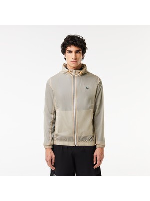 Lacoste Erkek Kapüşonlu Krem Mont