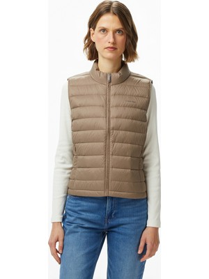 Calvin Klein Ultra Lightweight Down Puffer Kadın Kahverengi Yelek