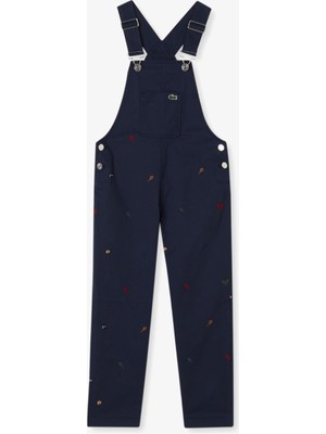 Lacoste Kız Çocuk Desenli Lacivert Salopet