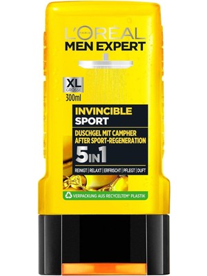 L'Oréal Paris Men Expert Duş Jeli ve Şampuanı, Vücut, Saç ve Yüz Temizliği Için, Saçı Kurutmadan Temizler / Spor Sonrası Kasl