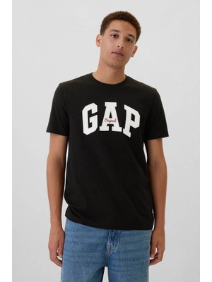 Gap V-Frch Everyday Soft Orıg Siyah Erkek Kısa Kol T-Shirt