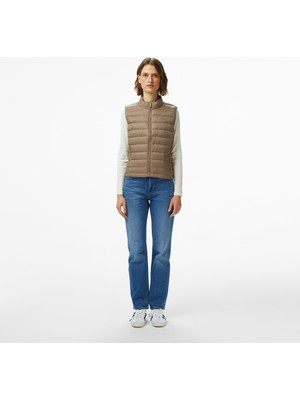 Calvin Klein High Rise Straight Indigo Channe Kadın Mavi Jean