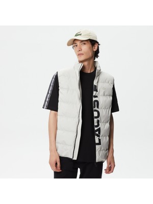 Lacoste Erkek Kapitone Açık Gri Yelek