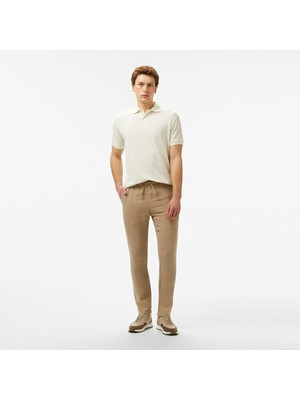 Nautica Erkek Bej Jogger Keten Pantolon