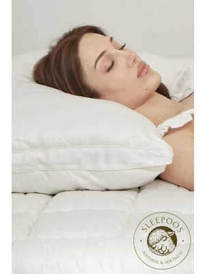 Sleepoos %100 Organik Pamuk Yastık 50X90 Büyük Boy