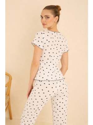 Seamlife Fiyonklu Baby Overlok Pijama Takımı
