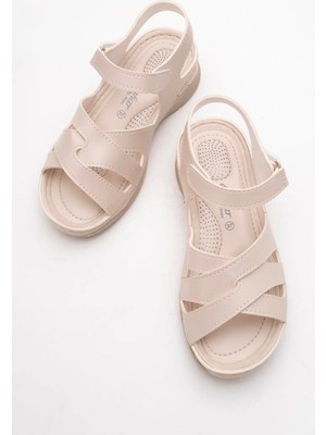 Shoes Bag Kadın Günlük Silikon Jelli Anatomik/ortopedik Taban Topuk Dikeni Önleyici Anne Sandalet