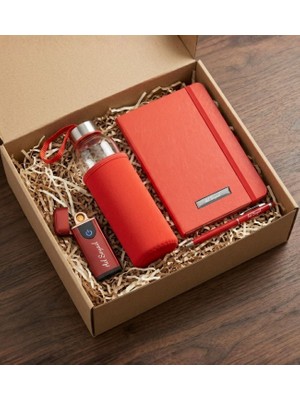 vegahediye v vega Kişiye Özel Defter & Touchpen Kalem & USB Şarjlı Dokunmatik Çakmak & Matara Hediye Seti, Babaya Hediye, Babalar Günü Hediye Seti, Erkeğe Hediye