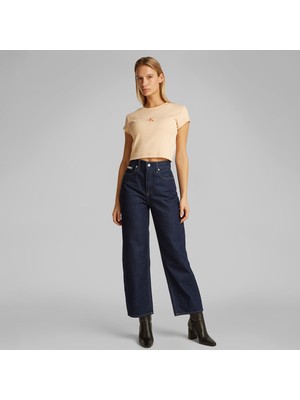 Calvin Klein Barrel Kadın Lacivert Jean