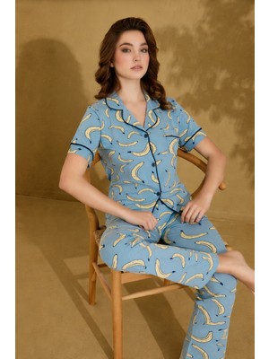 Seamlife Luxury Ceket Yaka Pijama Takım