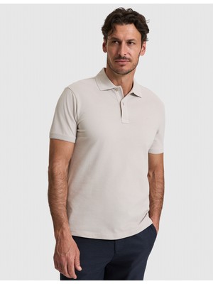 Pierre Cardin Erkek Taş Slim Fit %100 Pamuk Düğmeli Polo Yaka Basic Tişört 50321128-VR049