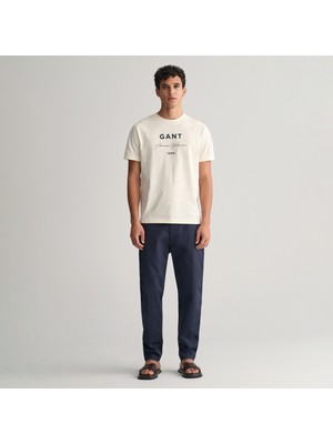 Gant Erkek Lacivert Regular Fit Chino Pantolon