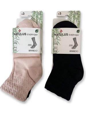 Naturus Kadınlar Için Bamboo Dikişsiz 6 Çift Kısa Çorap