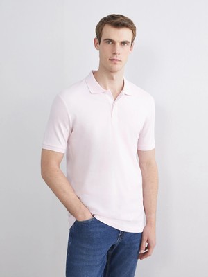 LC Waikiki Pembe Polo Yaka Pike Erkek Tişört