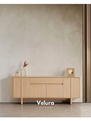 Velura Home & Living Eylül Konsol - Naturel Meşe (Ayna Hariç)