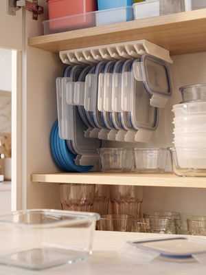 Yadu Ikea 365 Dolap İçi Organizer 1 Adet Beyaz Plastik Saklama Kabı Kapağı 10 Bölme ile Pratik