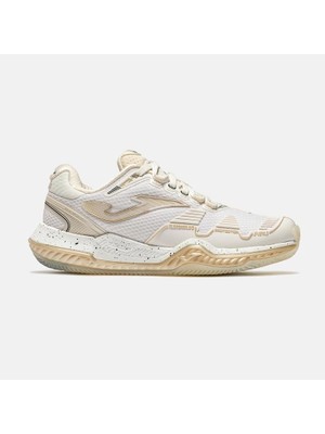 Joma TPOILS2625AC Point Lady Sert & Toprak Kort Kadın Tenis Ayakkbısı - Krem/bej