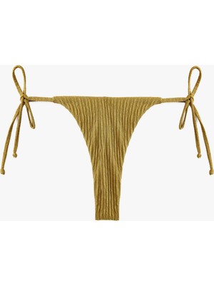 Koton Yanları Bağlamalı Ipli Dokulu String Bikini Altı