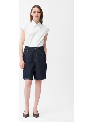 adL  Cepli Denim Şort Lacivert 17046652000