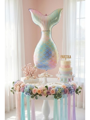 Partixa Denizkızı Kuyruğu Folyo Balon 50*81 cm