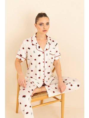 Seamlife Luxury Ceket Yaka Pijama Takım