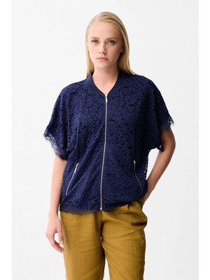 Love My Body  Dantelli Ceket Lacivert 119L9929000