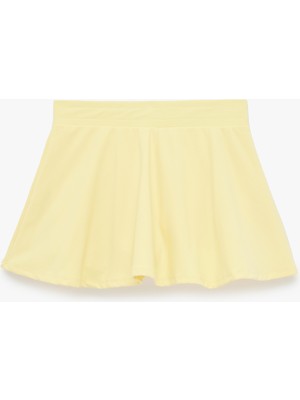 Koton Yüksek Bel Slim Fit Mini Spor Şort Etek
