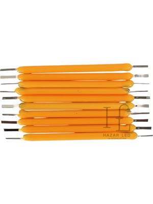 Hazar Led 3 Volt 38MM LED Filament Sarı (Amber) Retro Tungsten Filament 10 Adet