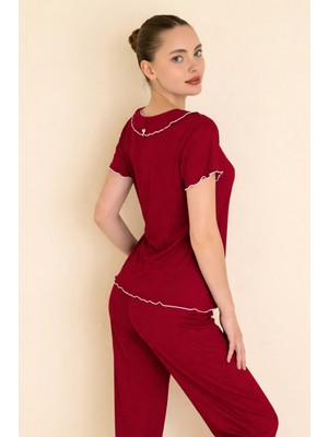 Seamlife Fransız Yaka Luxury Pijama Takımı