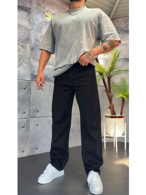 Peerless Store Ince Çizgi Detaylı Baggy Pantolon